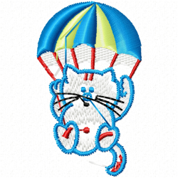 Cats Embroidery Design 2